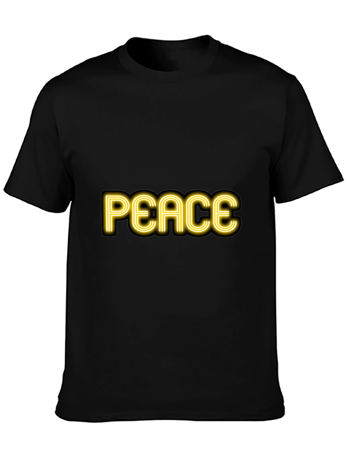 Peace Graphic Black T-Shirt