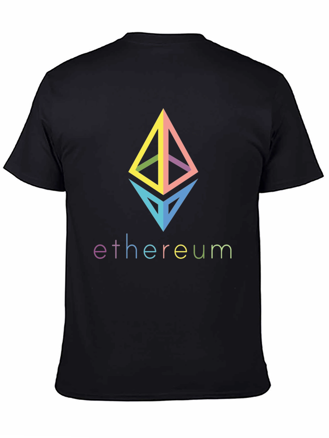Ethereum Crypto Logo T-Shirt - Black Cotton Tee