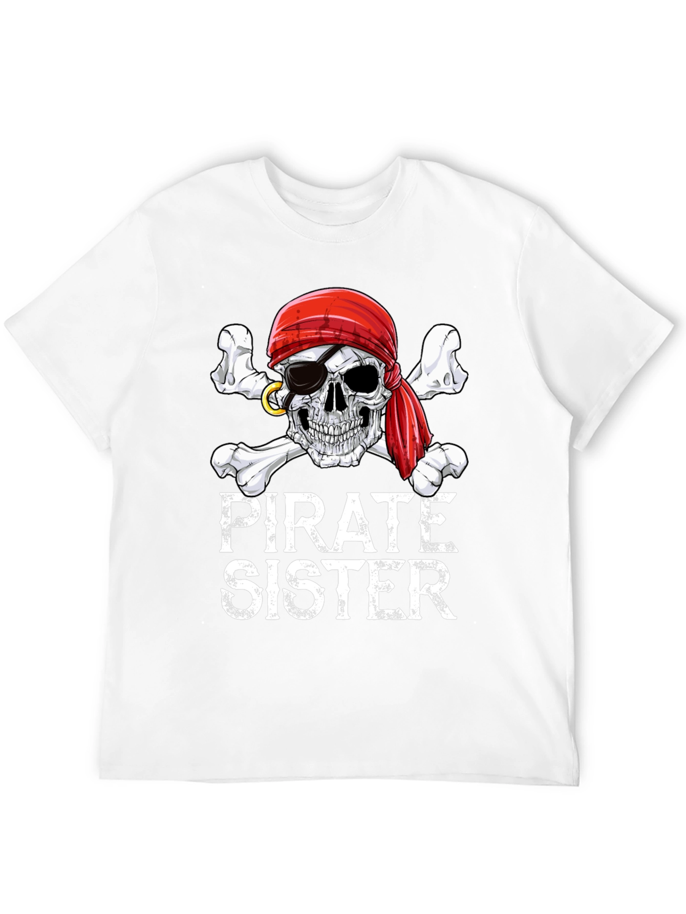 Pirate Sister Skull & Crossbones Graphic Tee