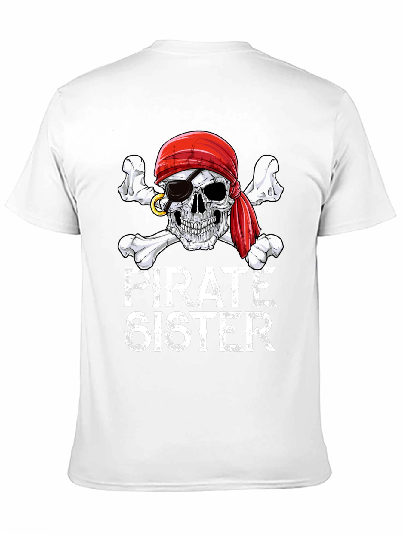 Pirate Sister Skull & Crossbones Graphic Tee