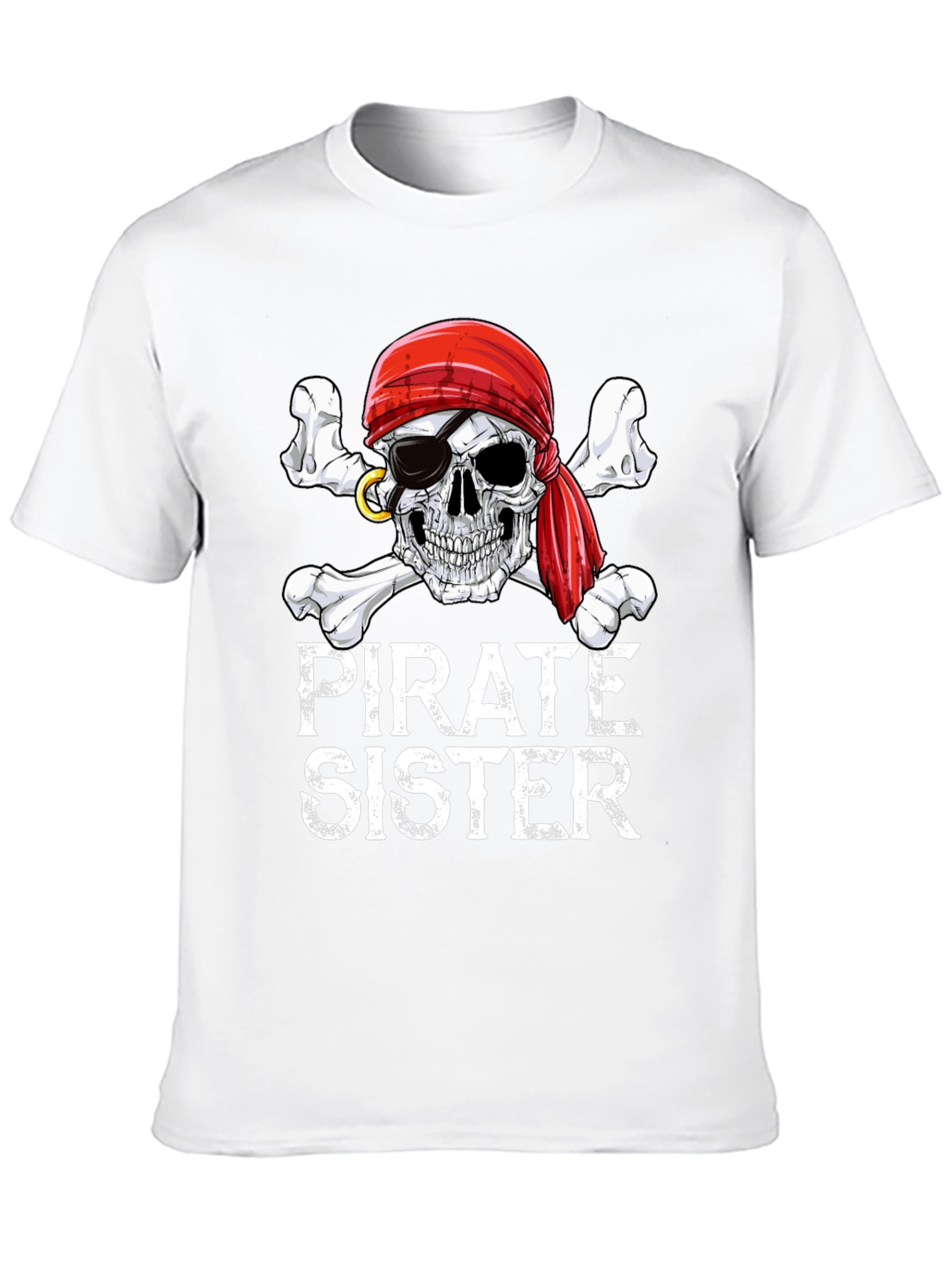 Pirate Sister Skull & Crossbones Graphic Tee