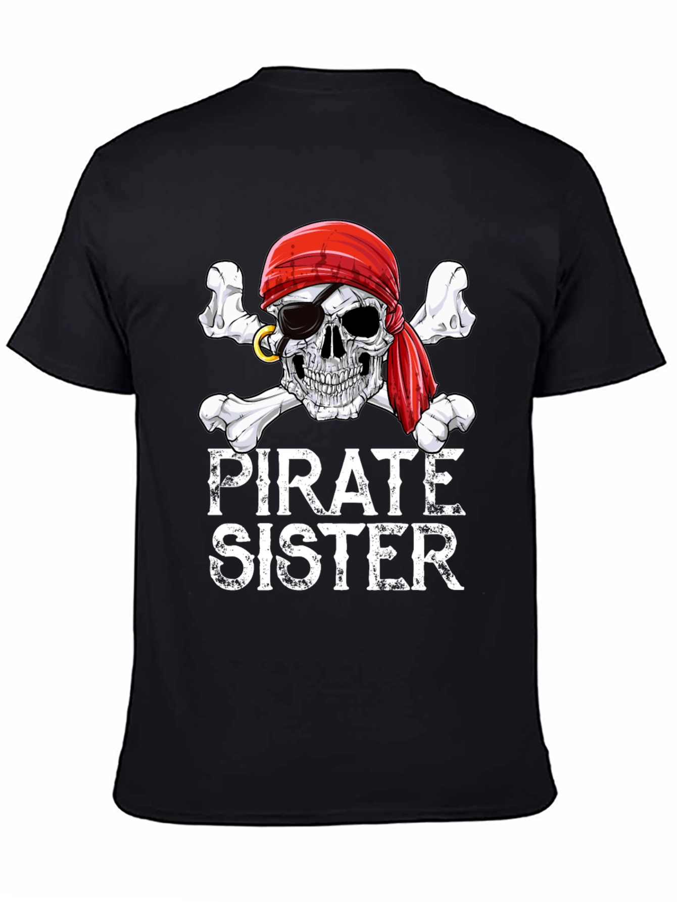 Pirate Sister Skull & Crossbones Graphic Tee