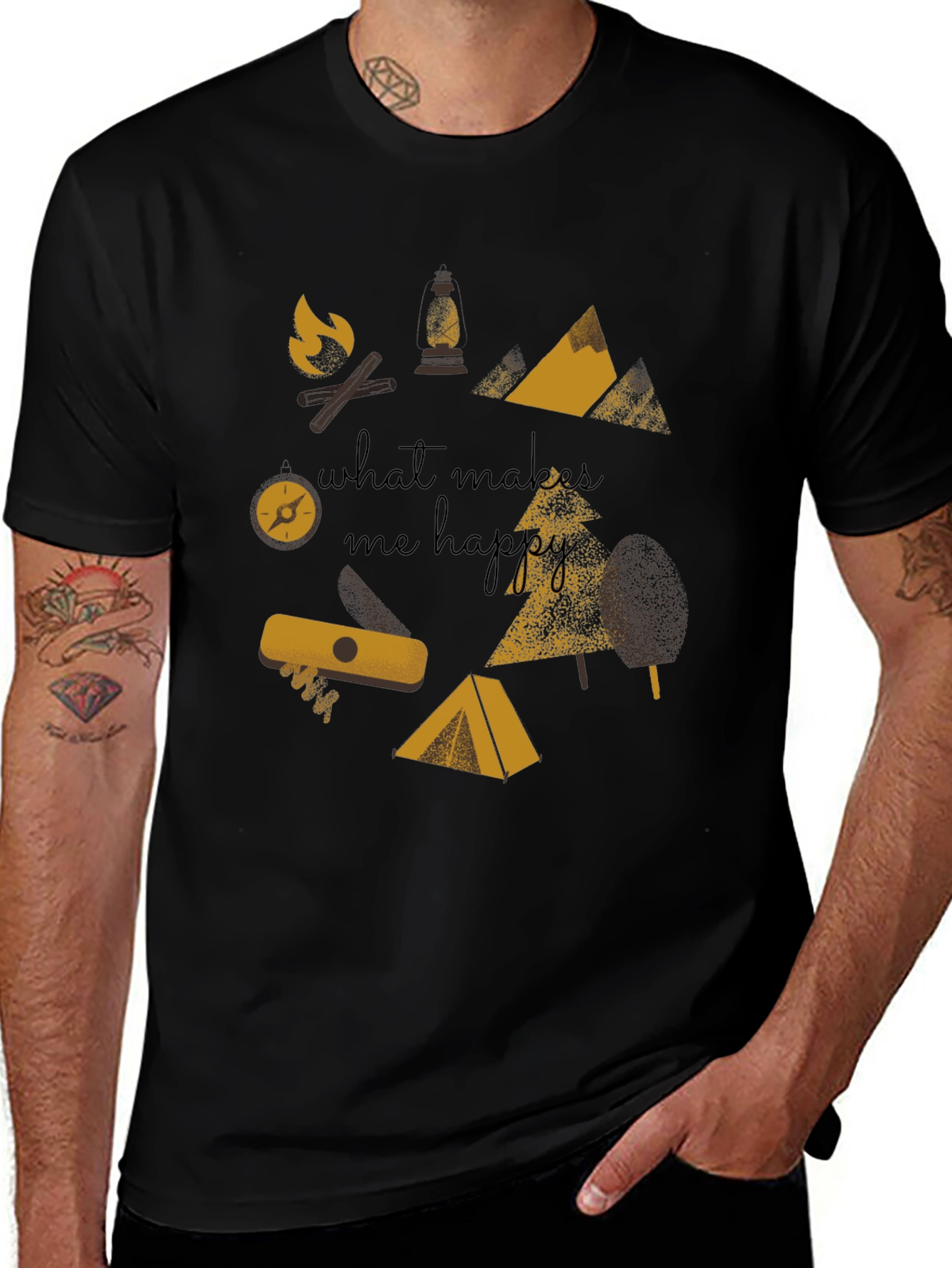 What Makes Me Happy Camping Graphic Tee