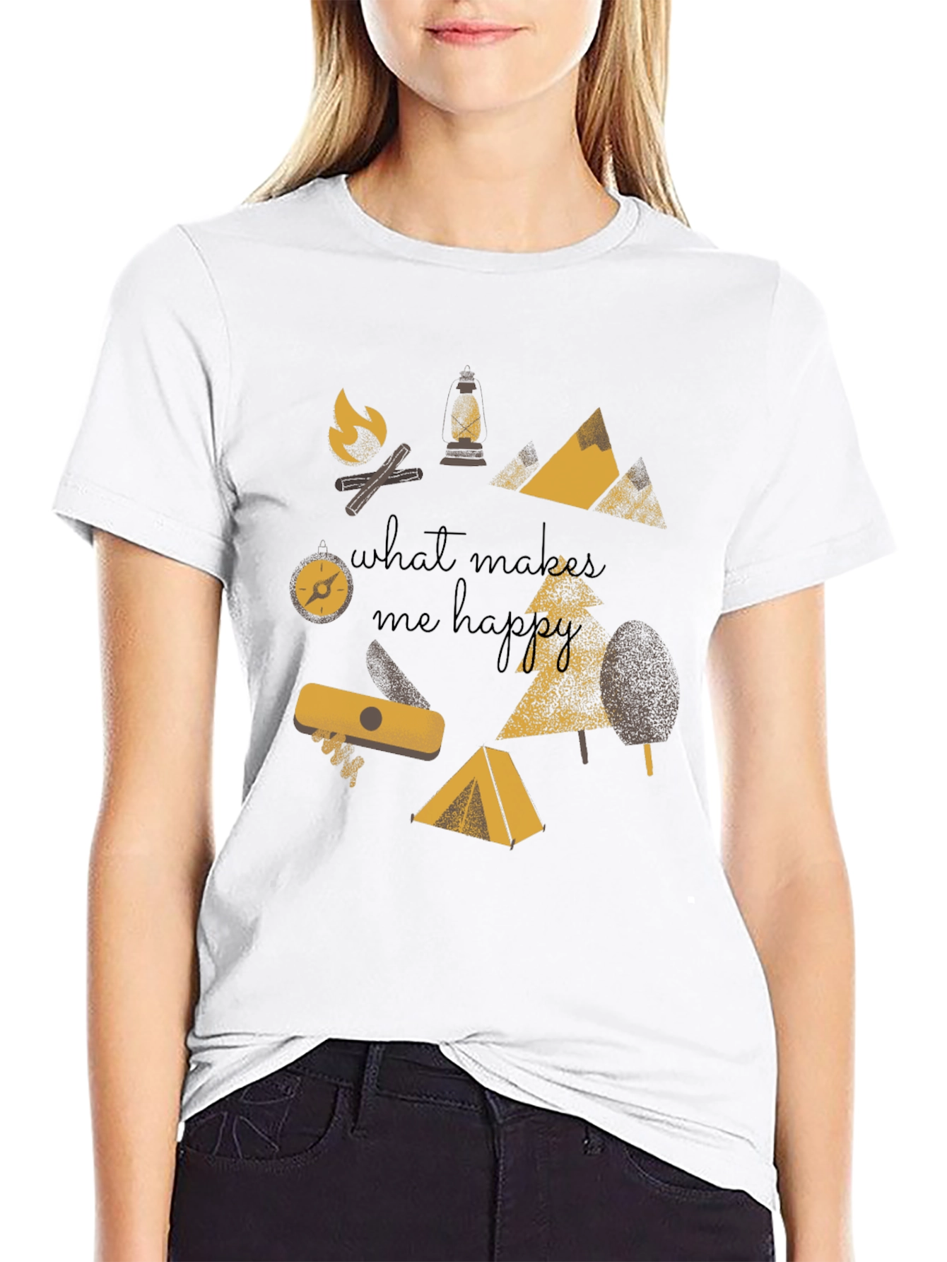 What Makes Me Happy Camping Graphic Tee
