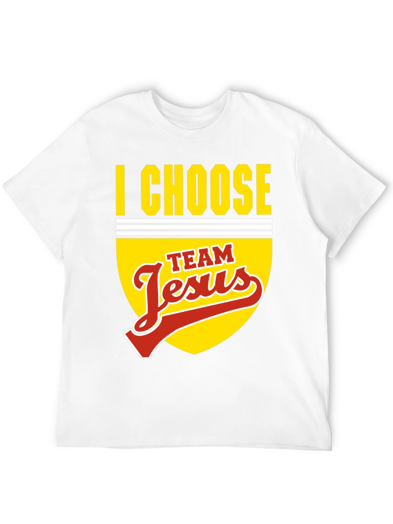 I Choose Team Jesus Black Graphic T-Shirt