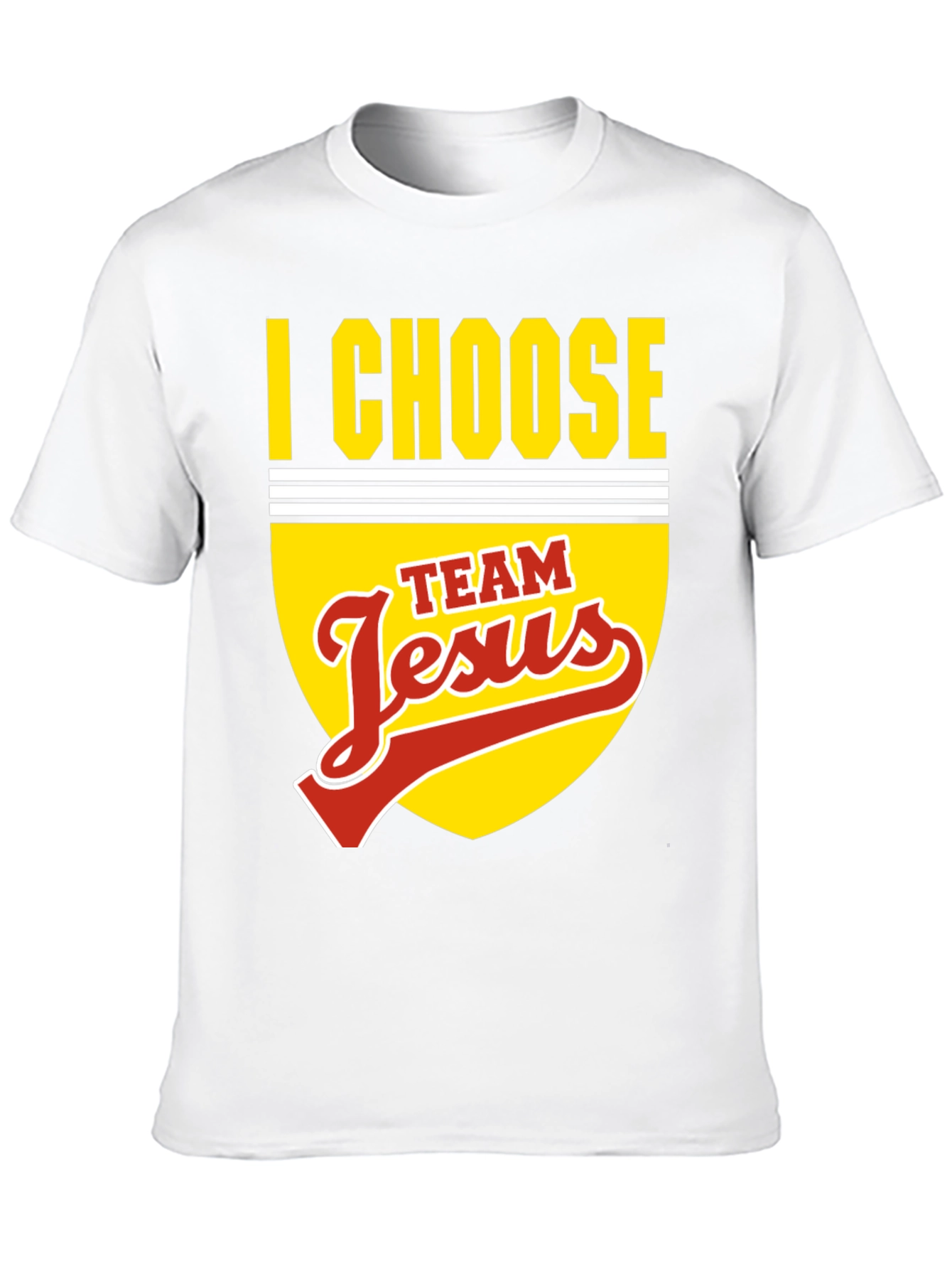 I Choose Team Jesus Black Graphic T-Shirt
