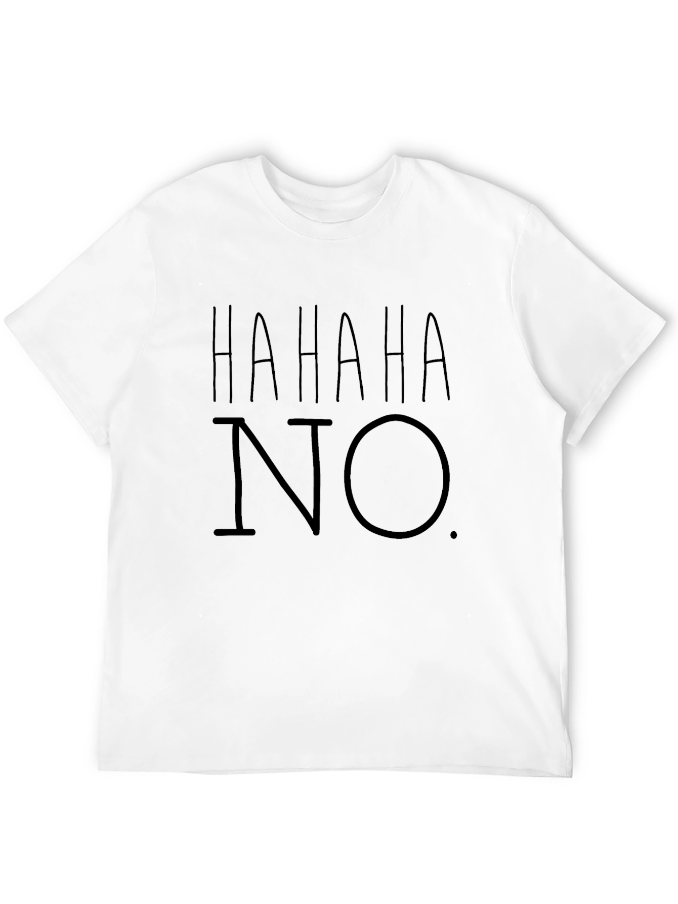 HAHAHA NO. Graphic T-Shirt - Black