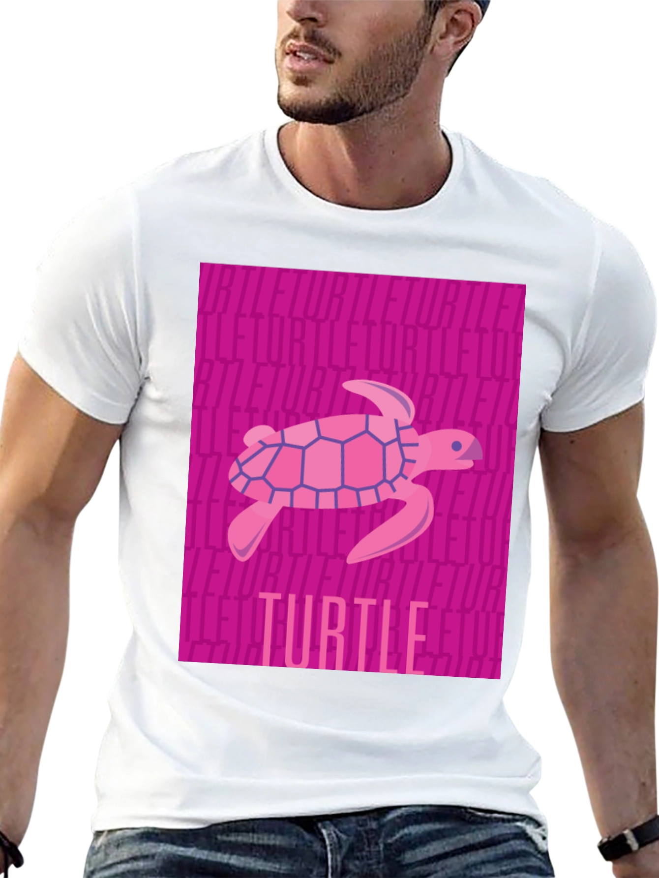 Pink Turtle Graphic T-Shirt