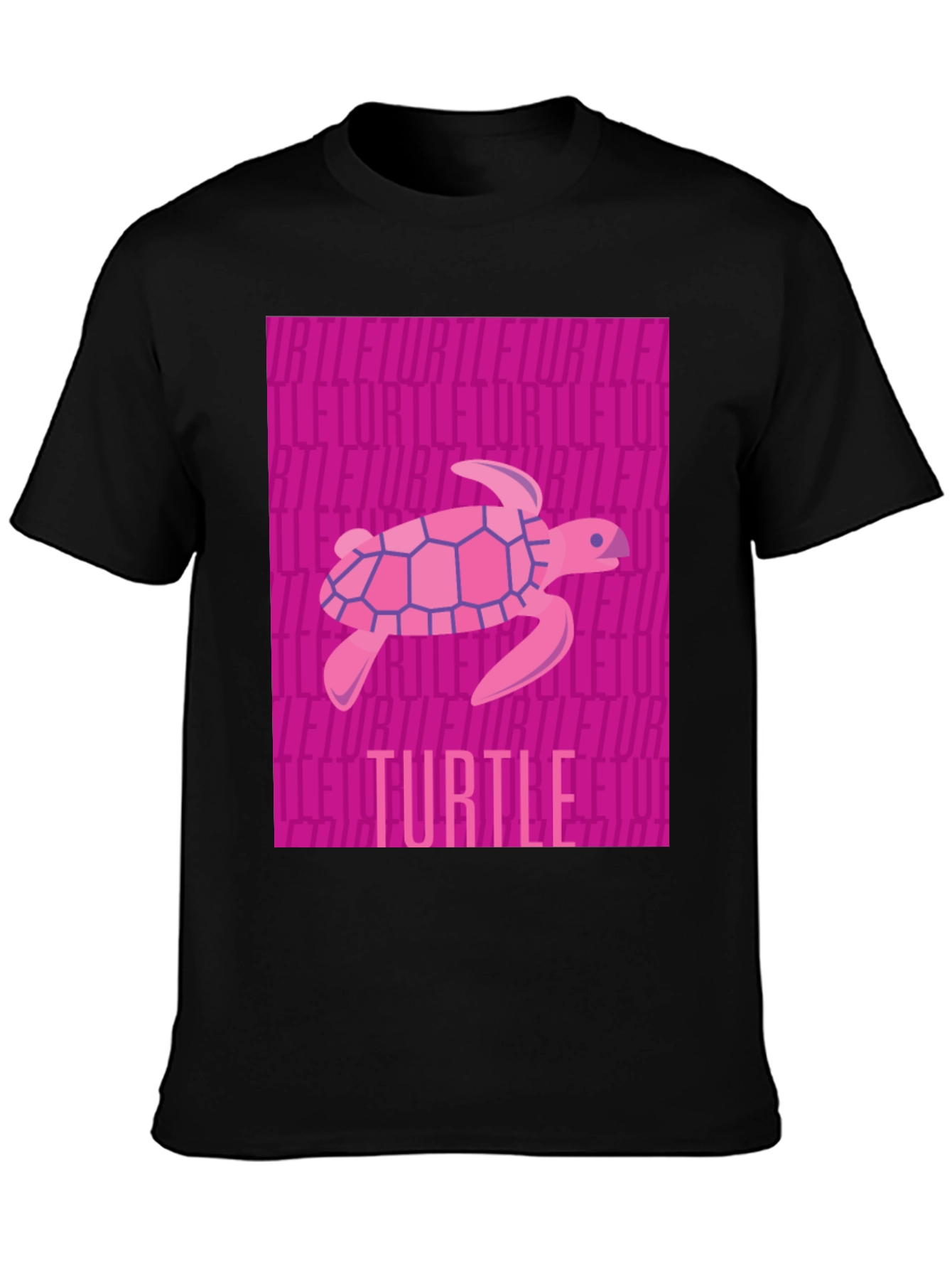 Pink Turtle Graphic T-Shirt