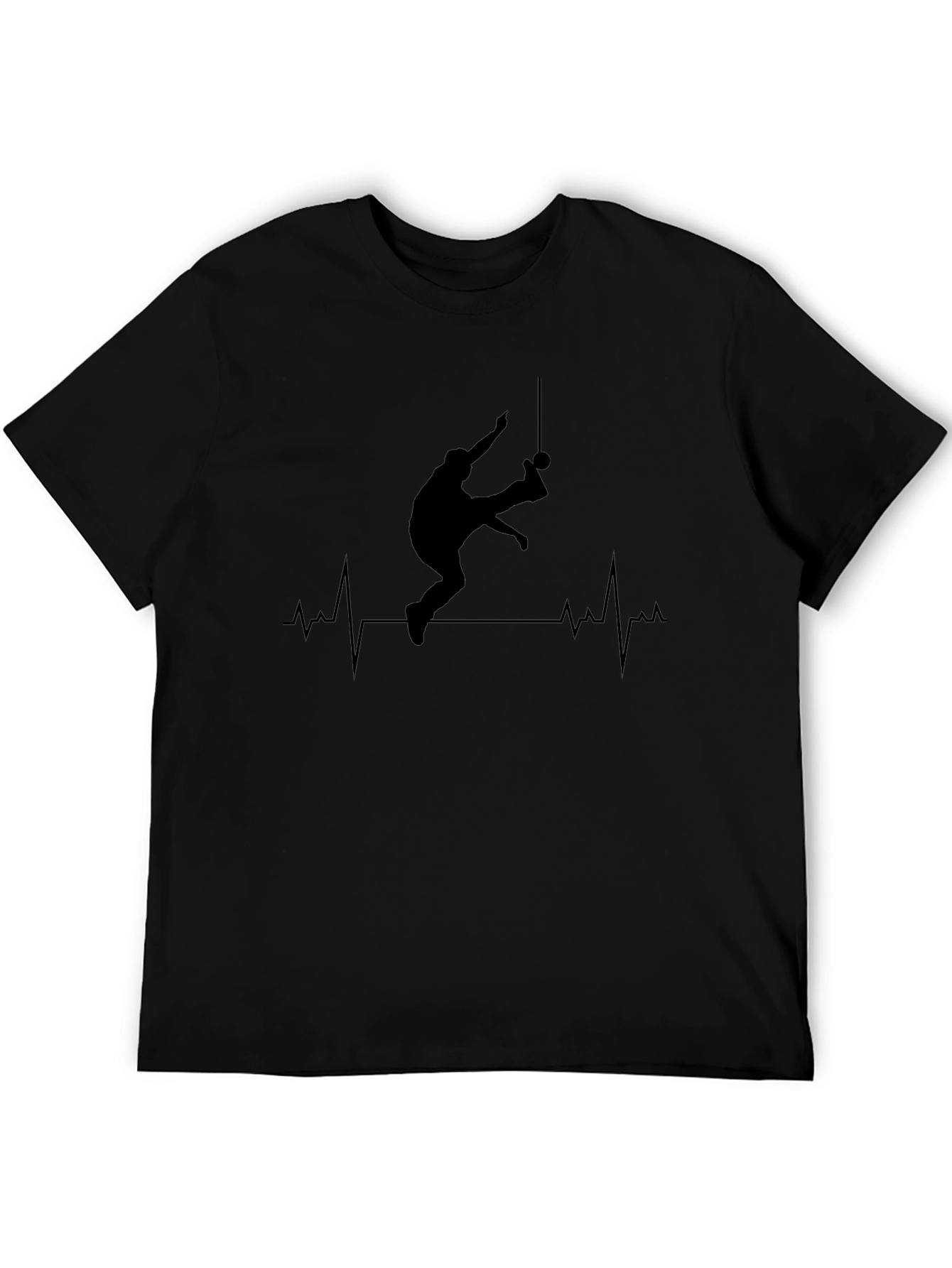 Gymnast Heartbeat Graphic T-Shirt - Rings Athlete Tee