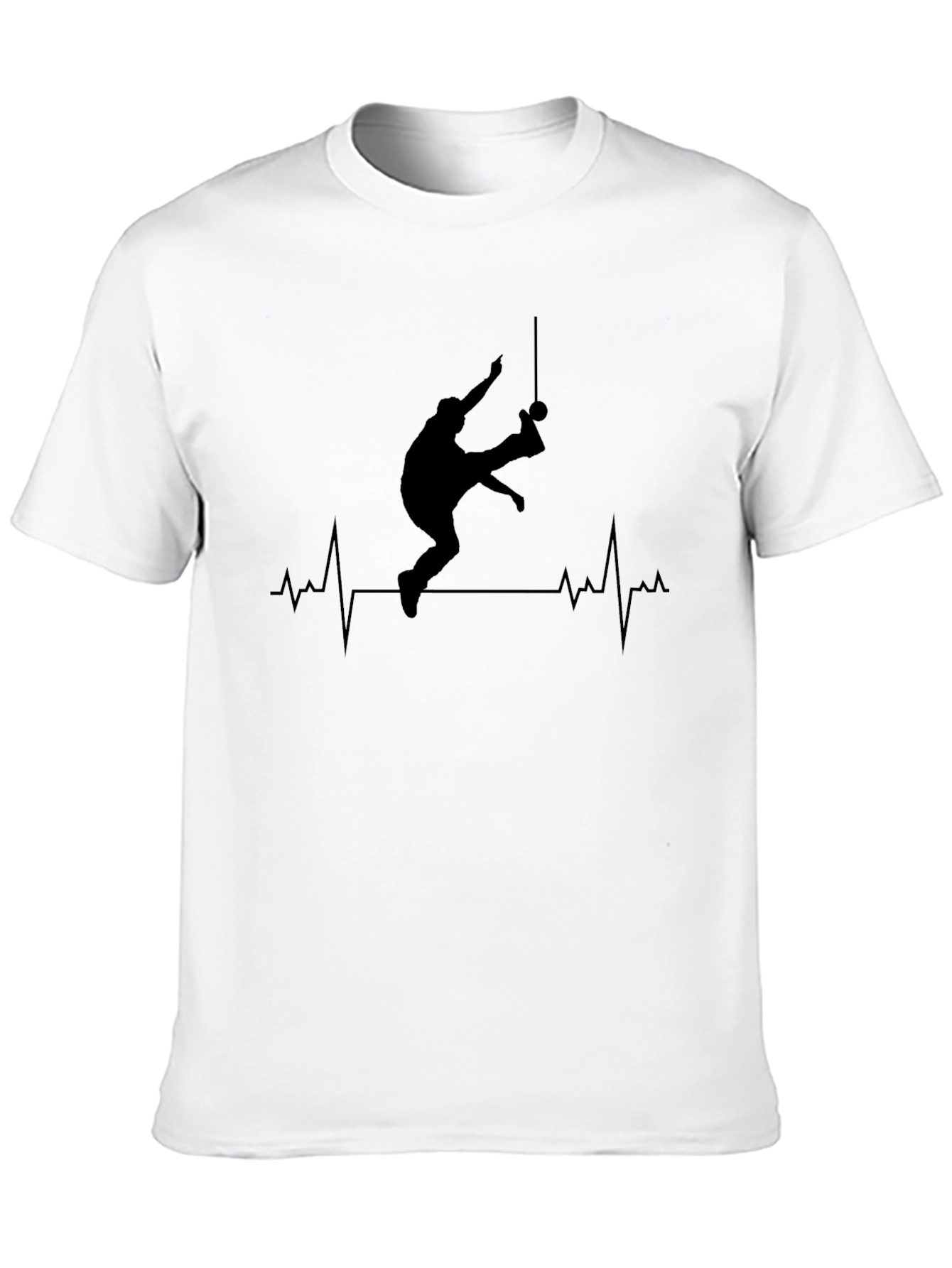 Gymnast Heartbeat Graphic T-Shirt - Rings Athlete Tee