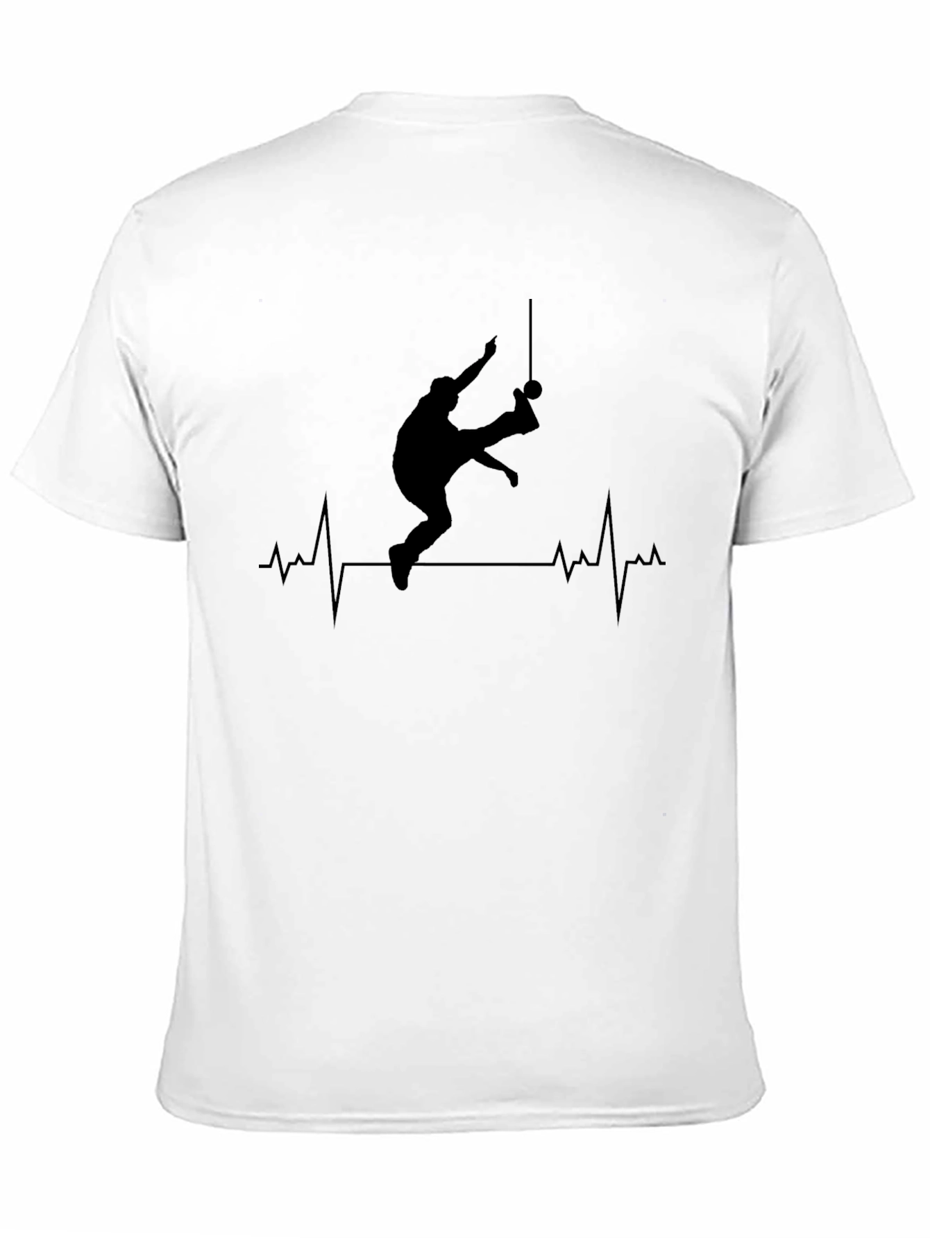 Gymnast Heartbeat Graphic T-Shirt - Rings Athlete Tee