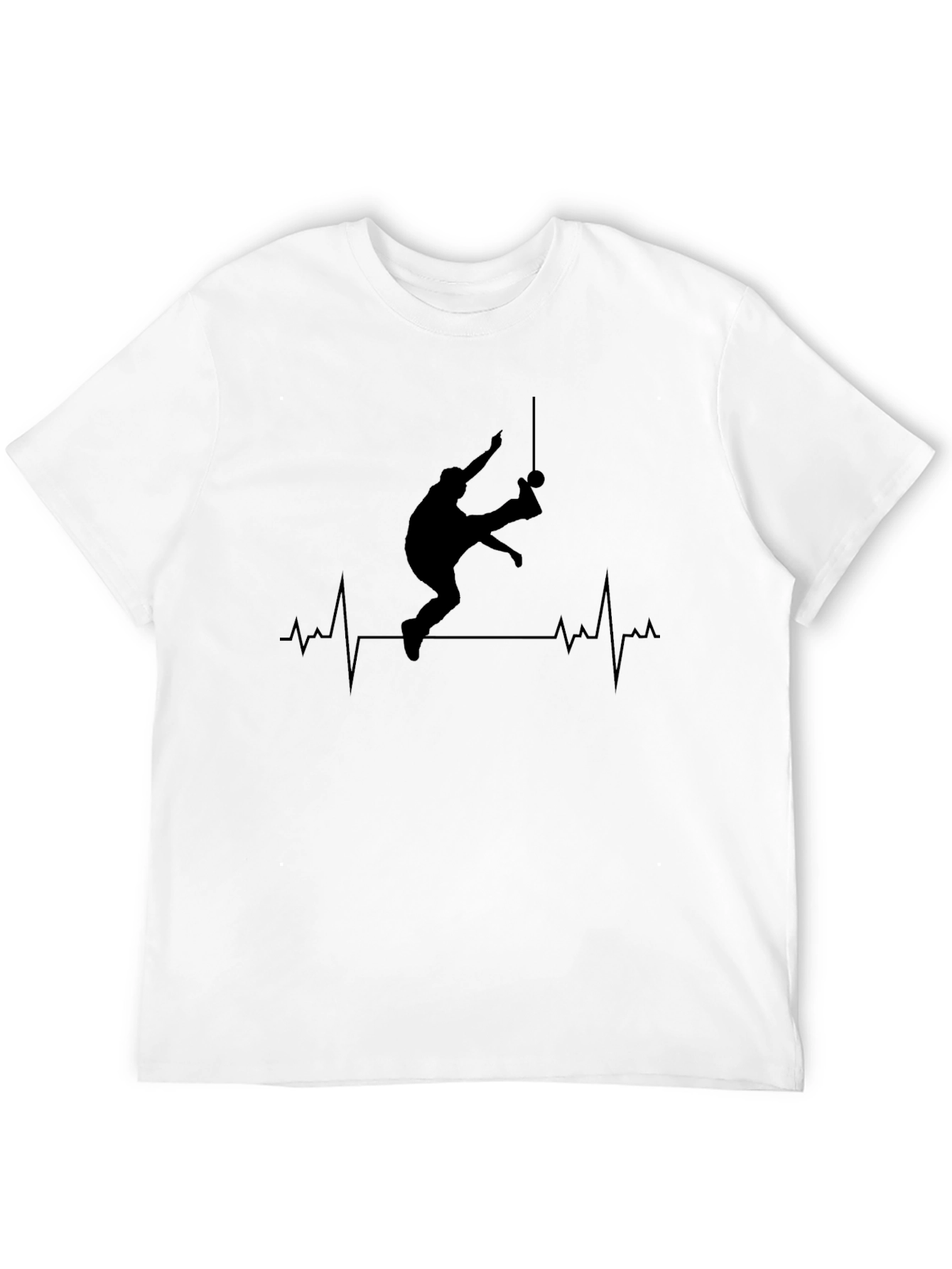 Gymnast Heartbeat Graphic T-Shirt - Rings Athlete Tee
