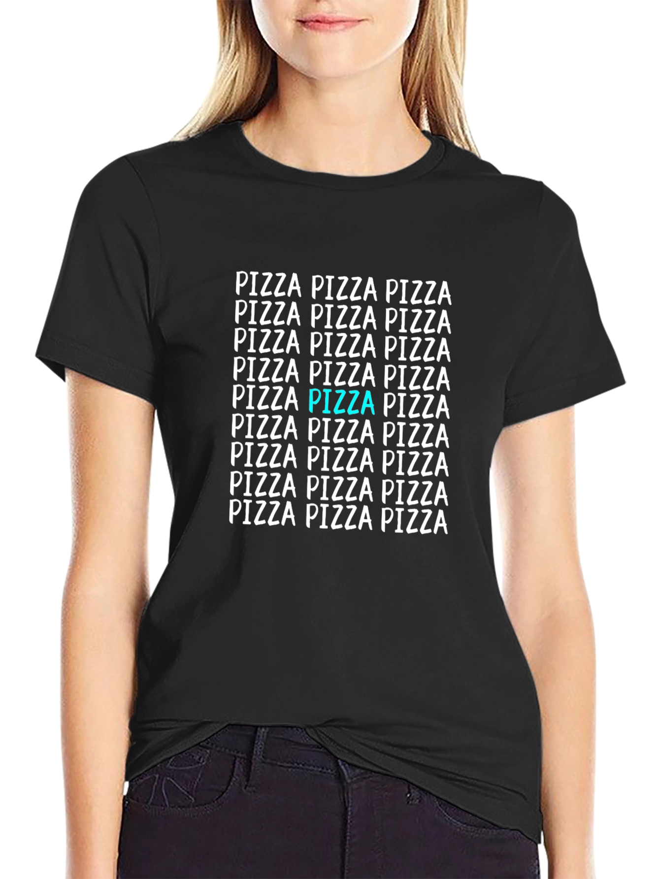 Pizza Graphic Print T-Shirt