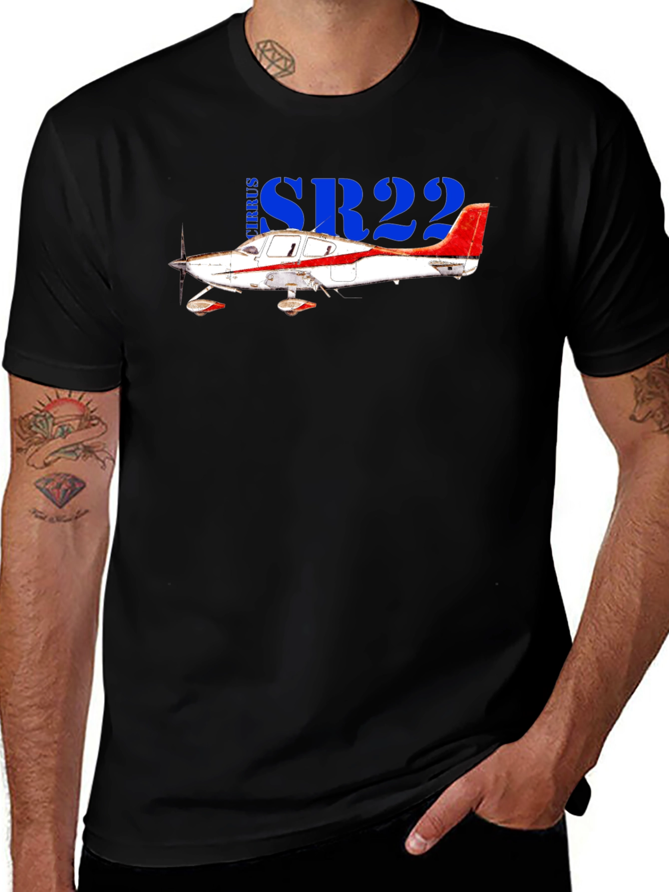 Cirrus SR22 Plane T-Shirt - Aviation Gift