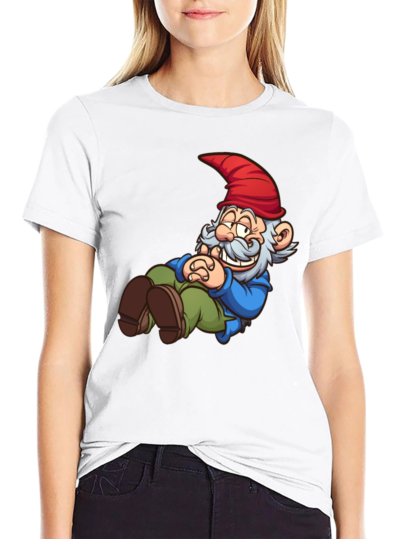 Funny Gnome T-Shirt - Cartoon Graphic Tee