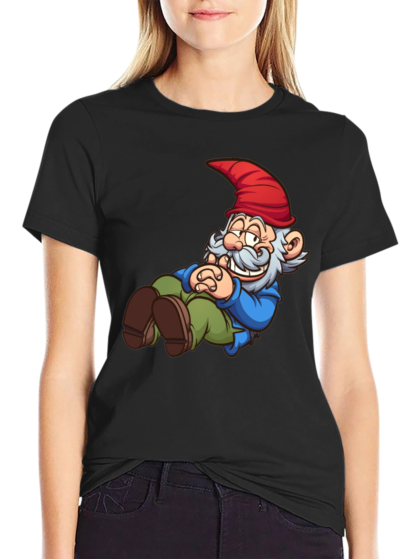 Funny Gnome T-Shirt - Cartoon Graphic Tee