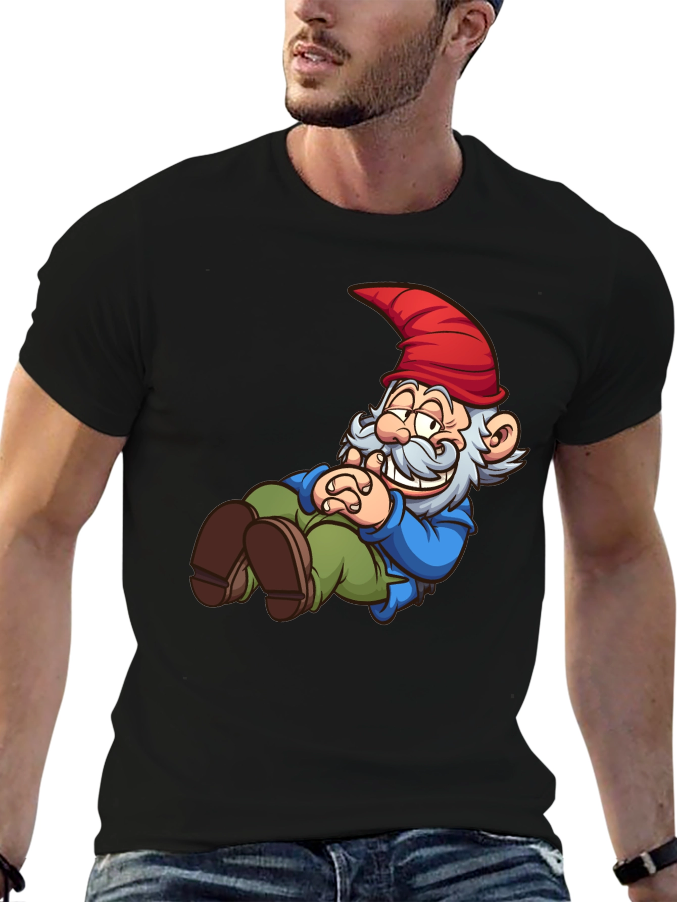 Funny Gnome T-Shirt - Cartoon Graphic Tee