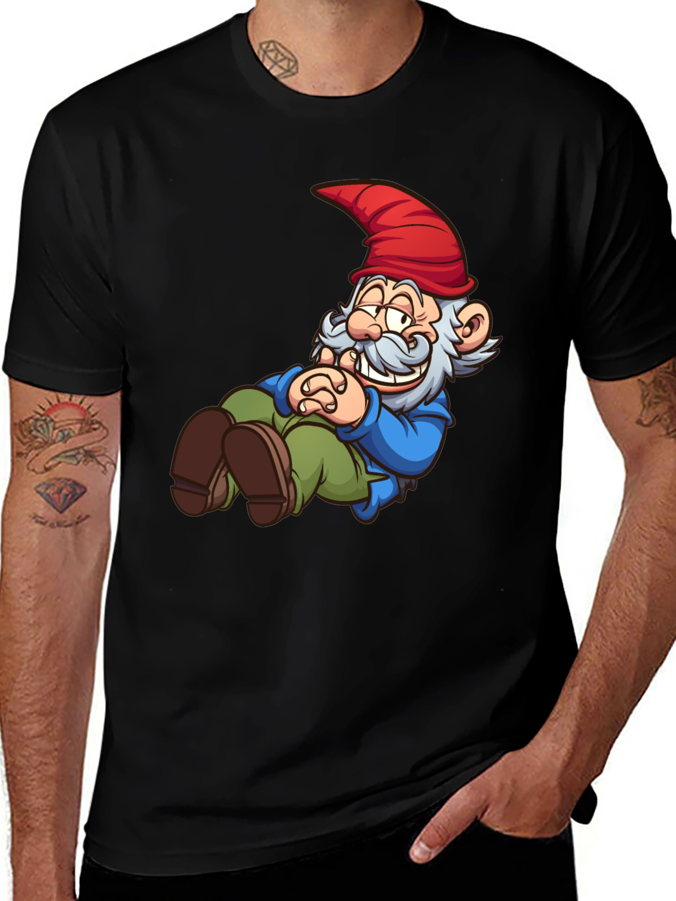 Funny Gnome T-Shirt - Cartoon Graphic Tee