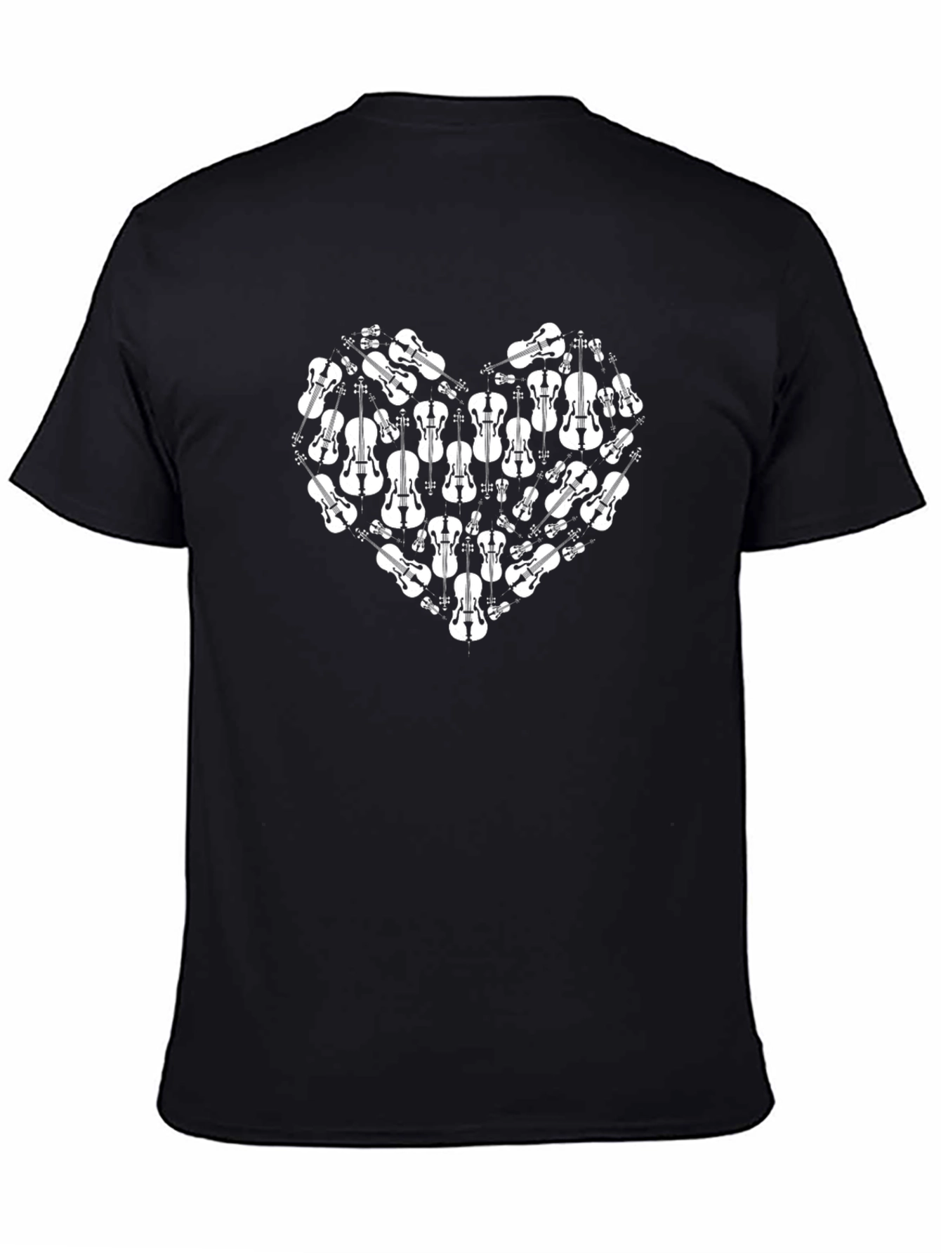 Violin Heart Graphic Tee - Music Lovers T-Shirt