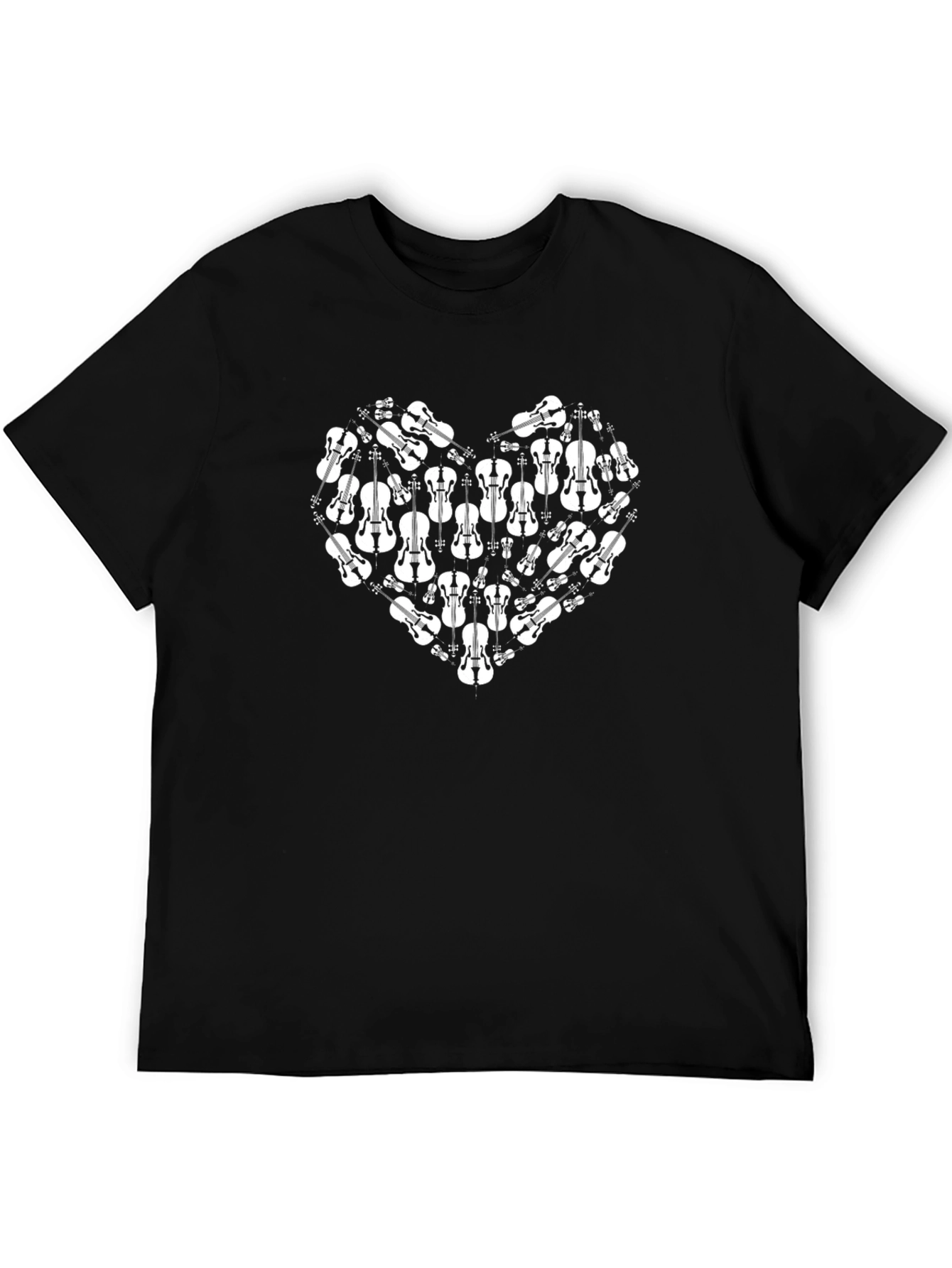 Violin Heart Graphic Tee - Music Lovers T-Shirt