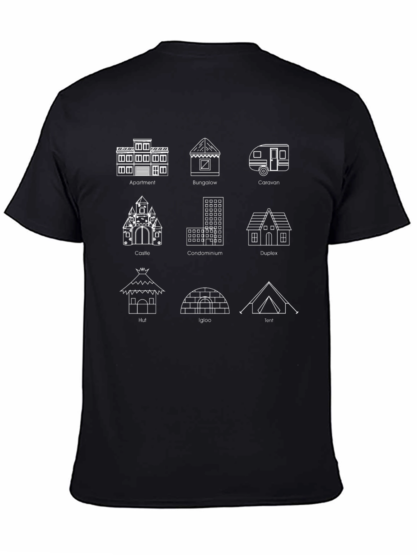 Architectural Dwellings Graphic T-Shirt