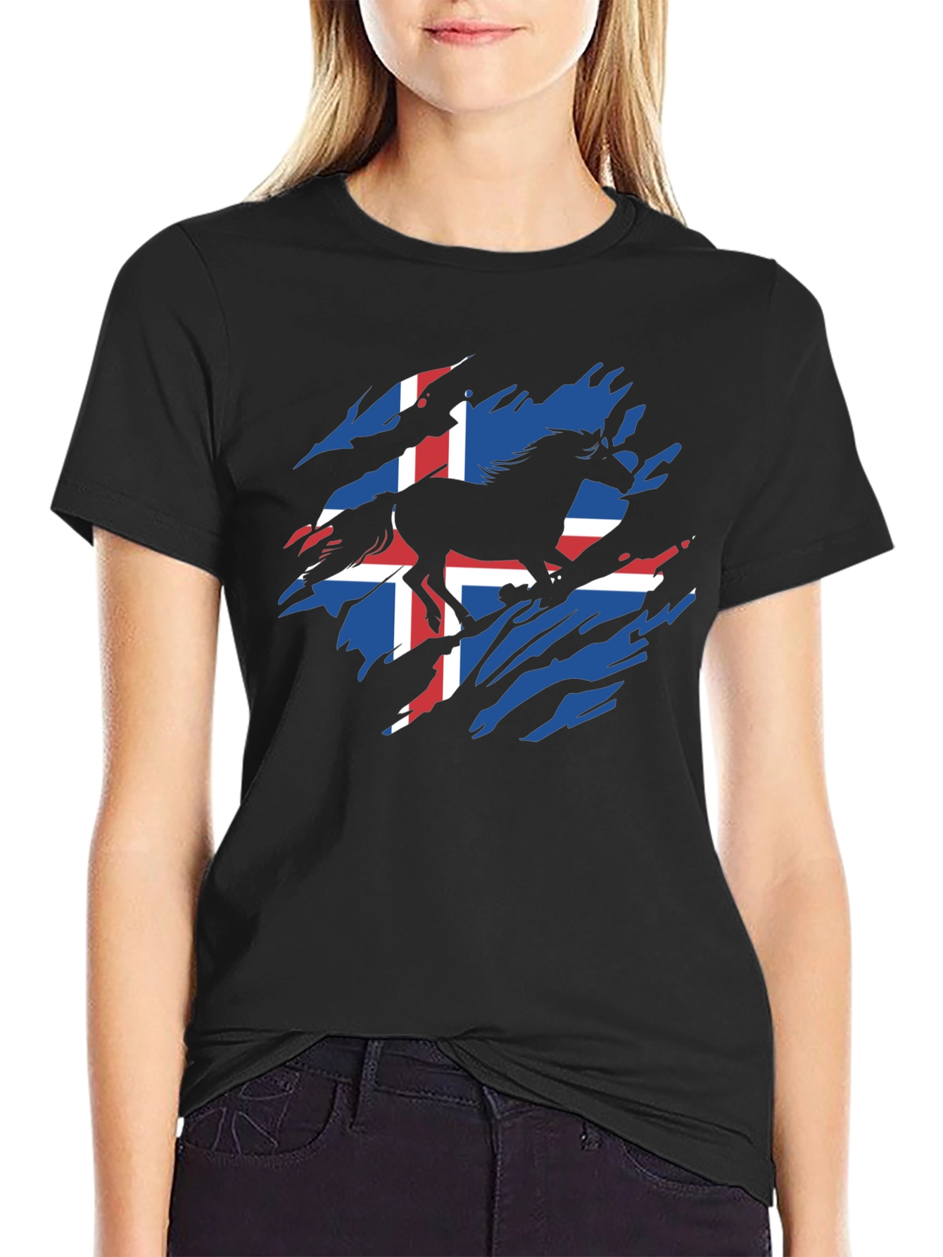 Icelandic Horse Flag T-Shirt