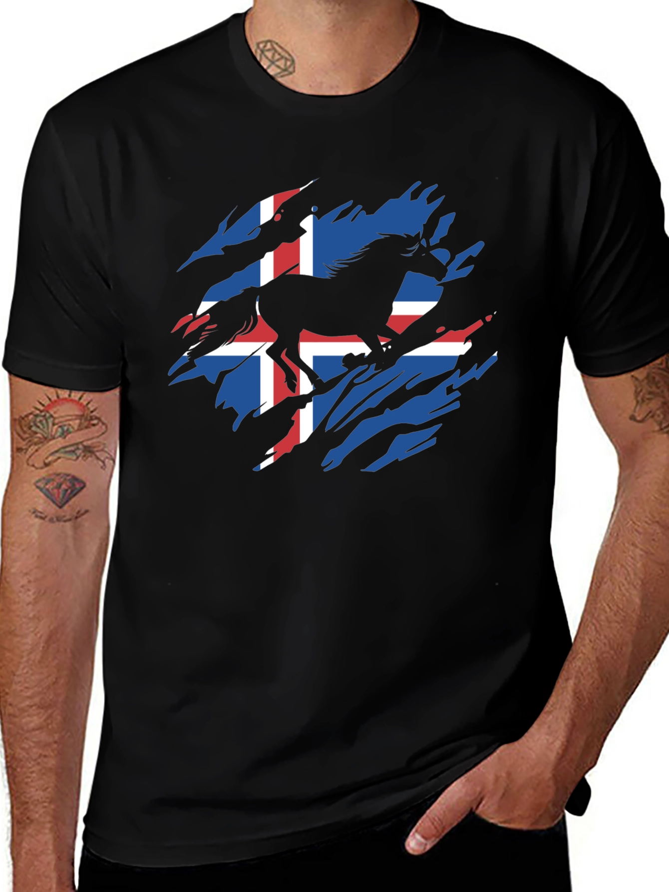 Icelandic Horse Flag T-Shirt