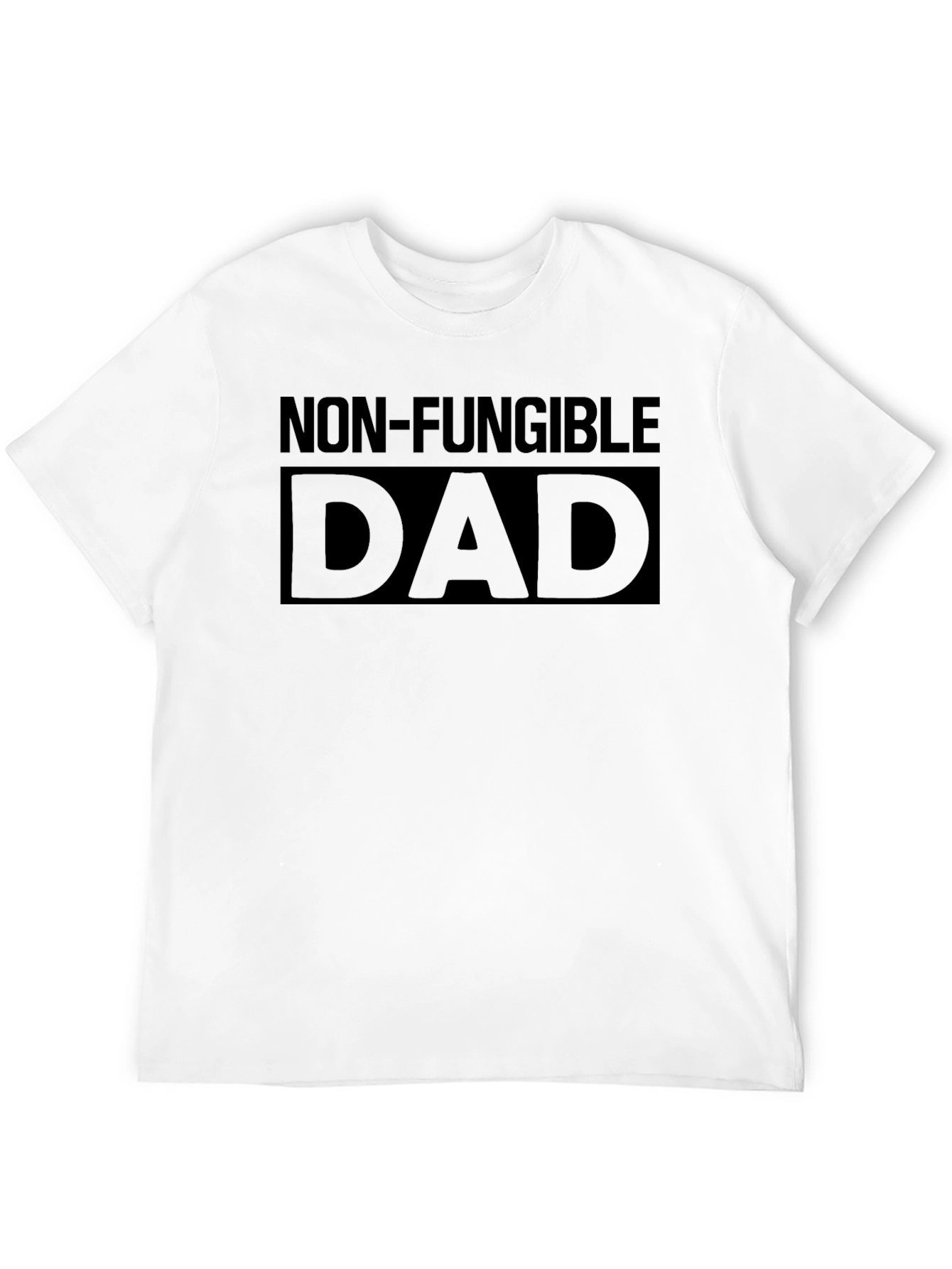 Non-Fungible Dad T-Shirt - Black Cotton Blend