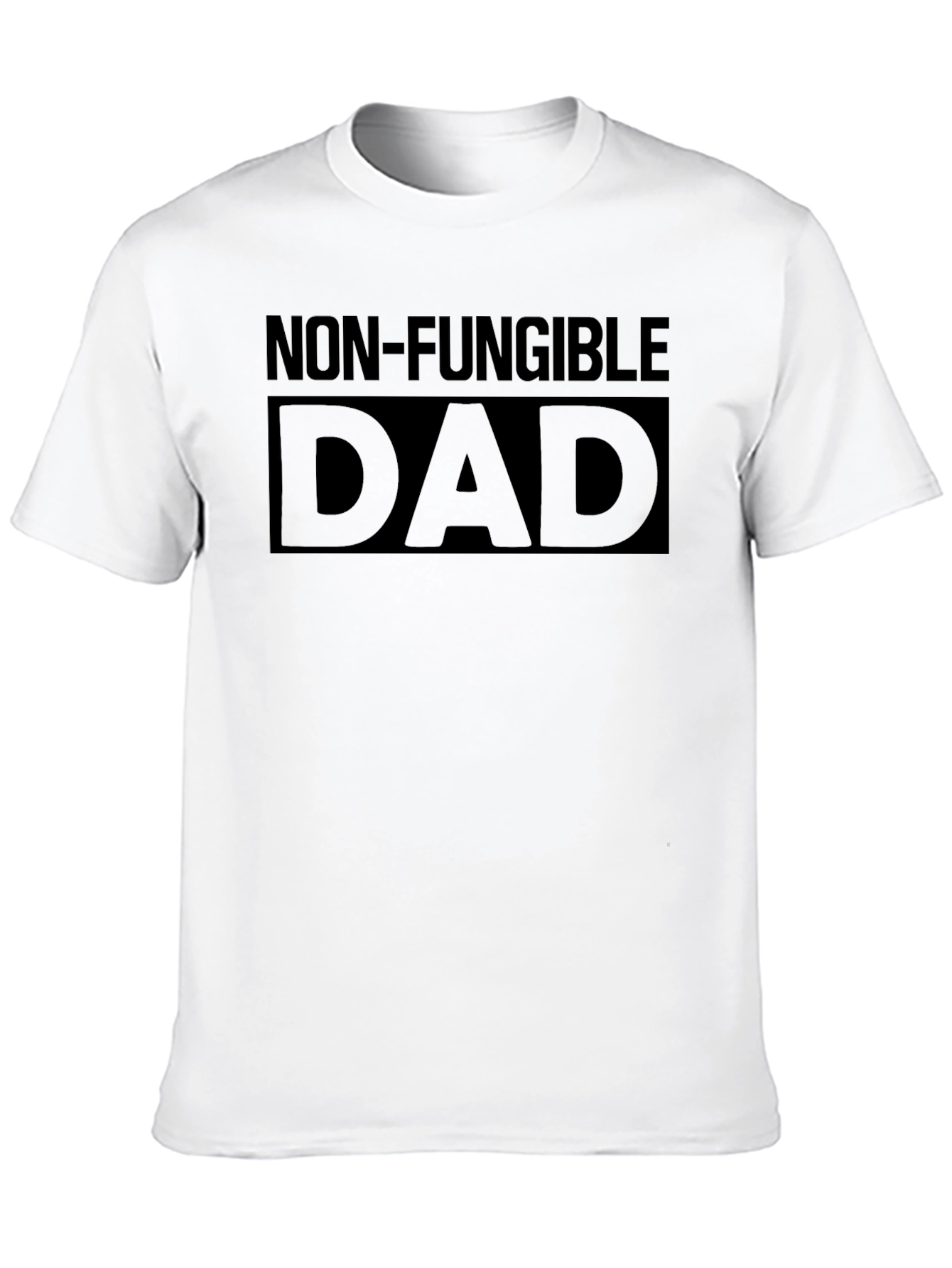 Non-Fungible Dad T-Shirt - Black Cotton Blend