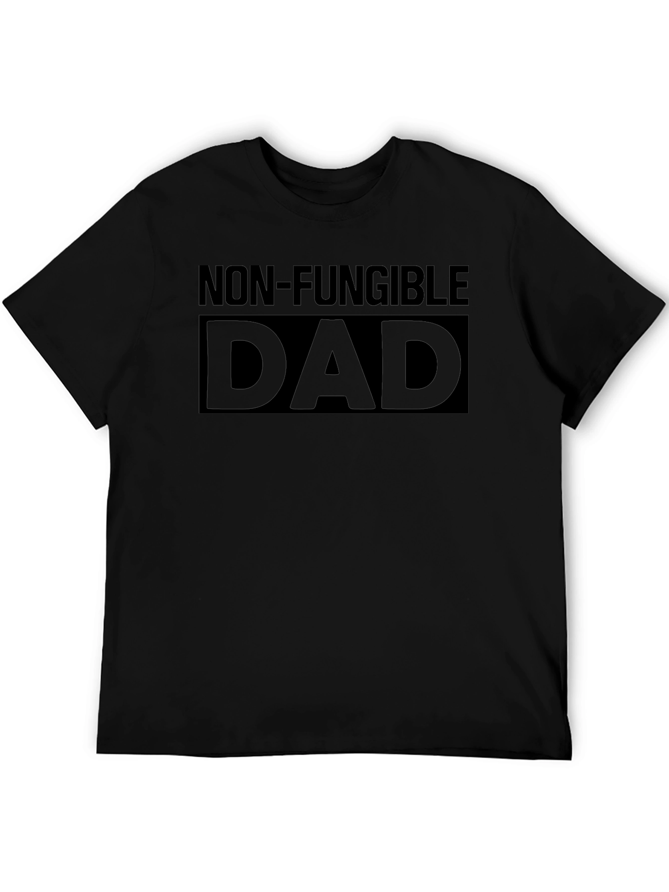 Non-Fungible Dad T-Shirt - Black Cotton Blend