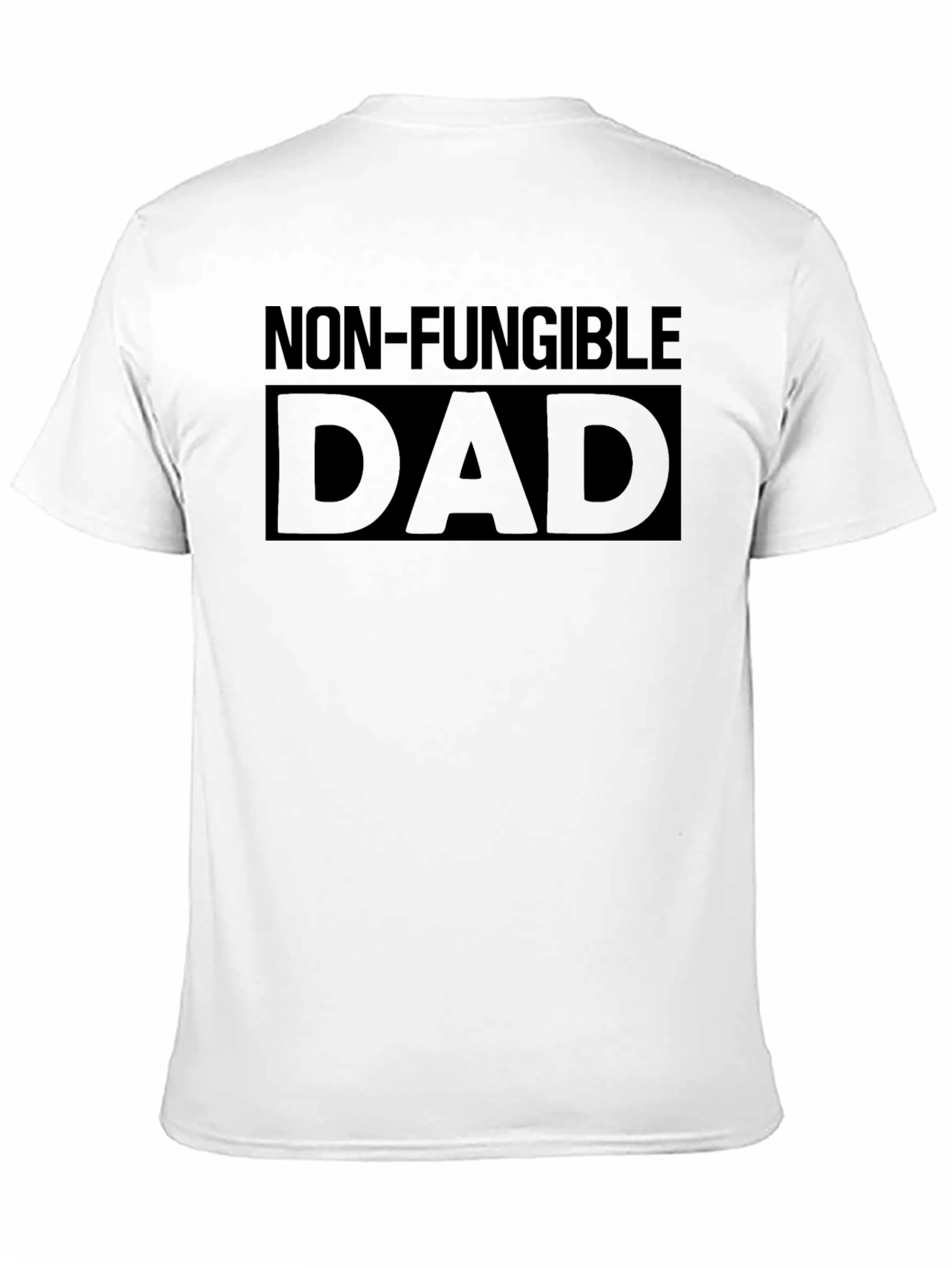 Non-Fungible Dad T-Shirt - Black Cotton Blend