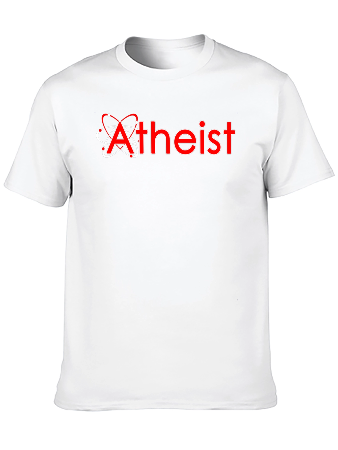 Atheist Atom Symbol Black T-Shirt Science Skeptic