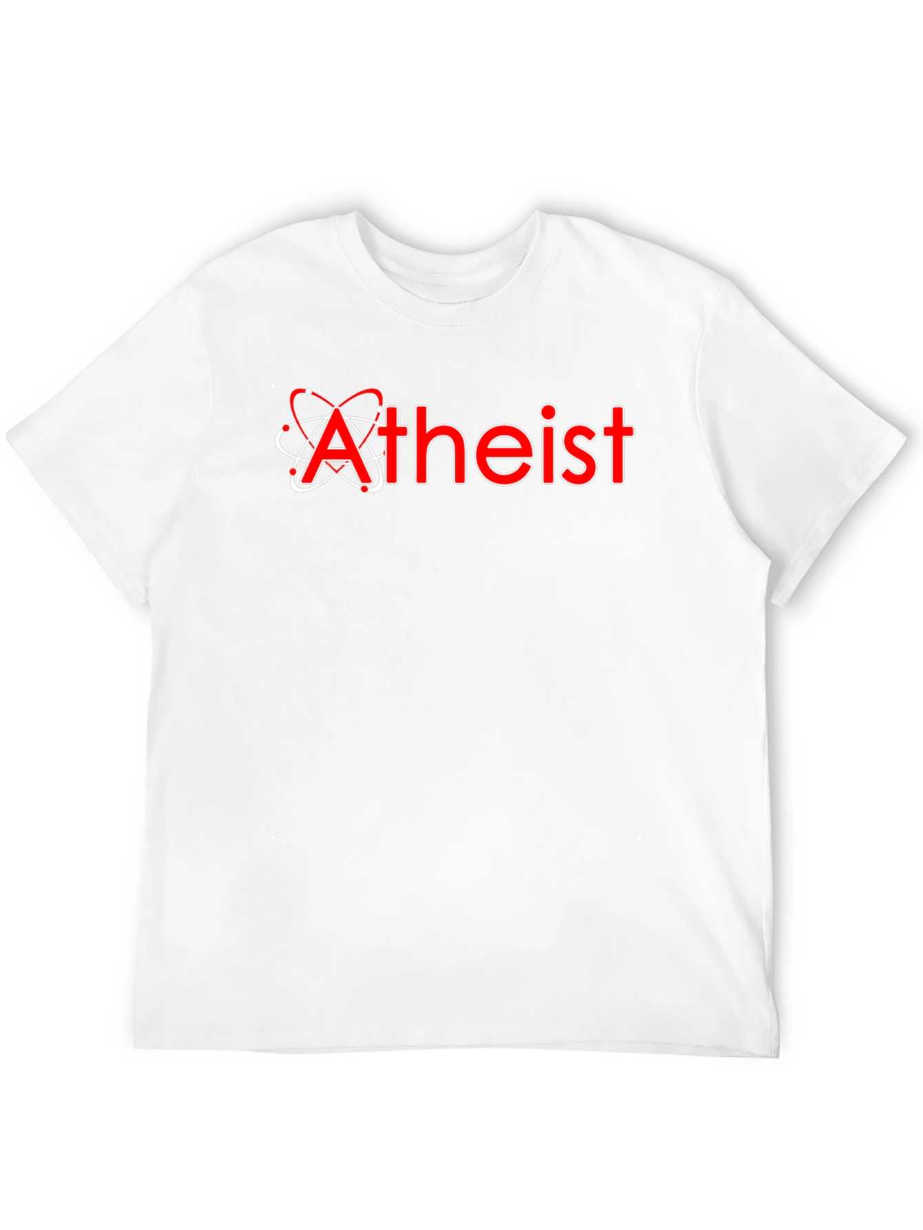 Atheist Atom Symbol Black T-Shirt Science Skeptic