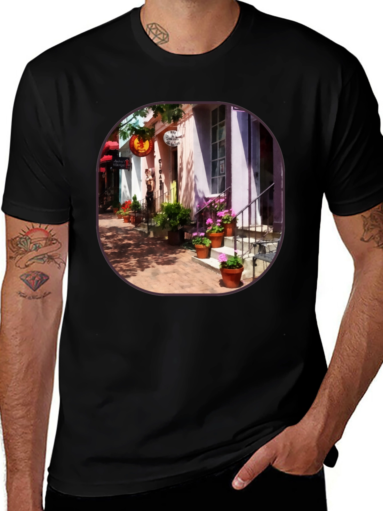 Downtown Street Scene T-Shirt