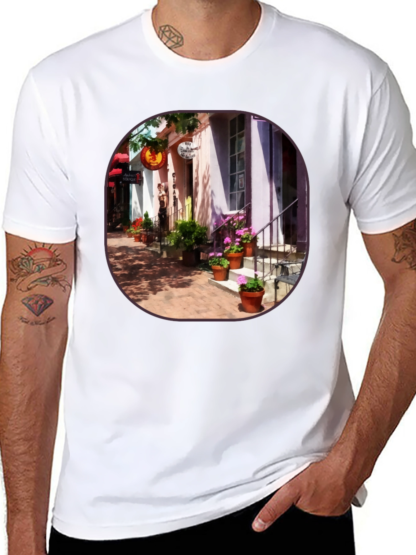 Downtown Street Scene T-Shirt