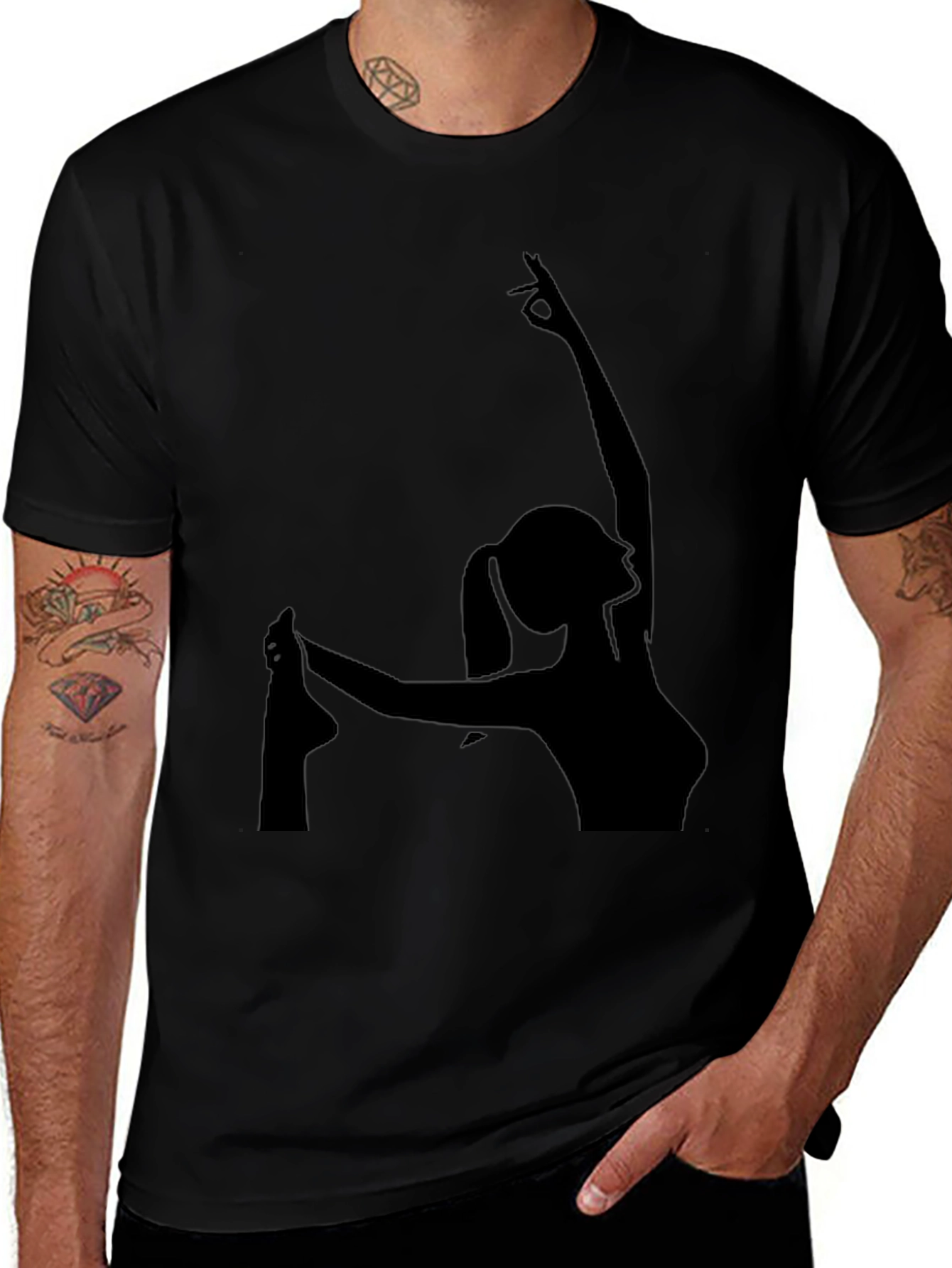 Silhouette Dancer Black T-Shirt