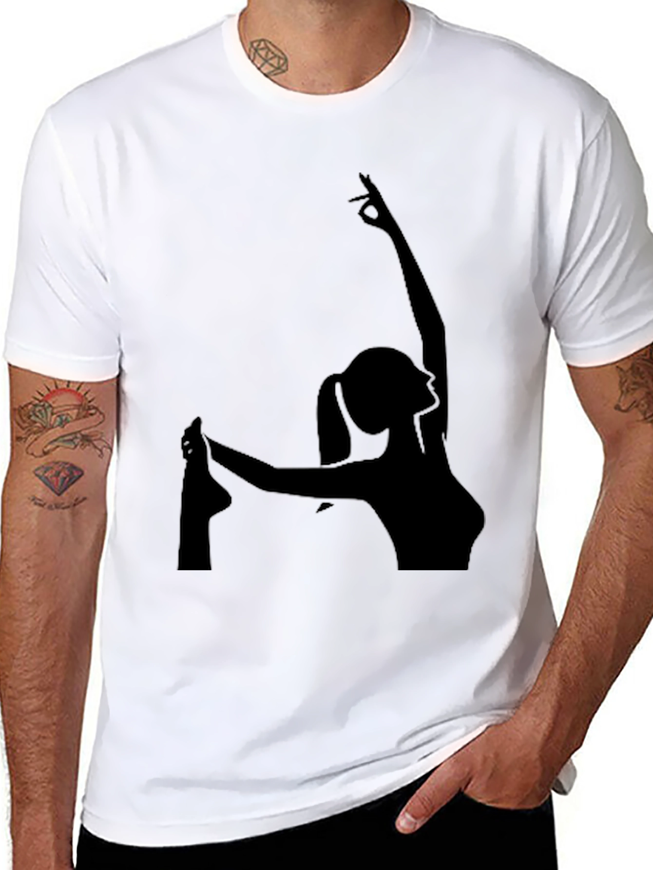 Silhouette Dancer Black T-Shirt