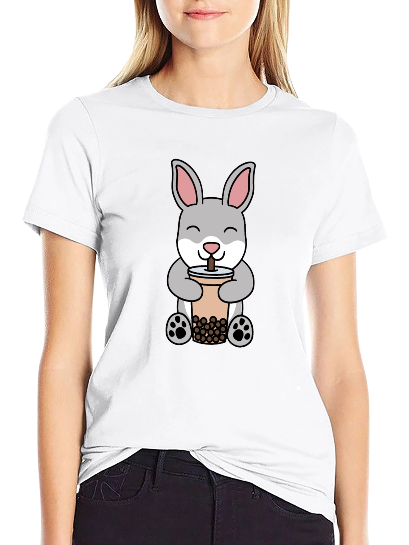 Bunny Bubble Tea Graphic Tee - Unisex