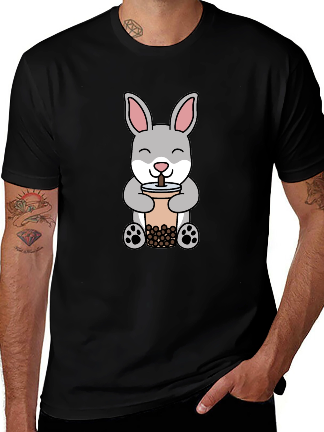 Bunny Bubble Tea Graphic Tee - Unisex