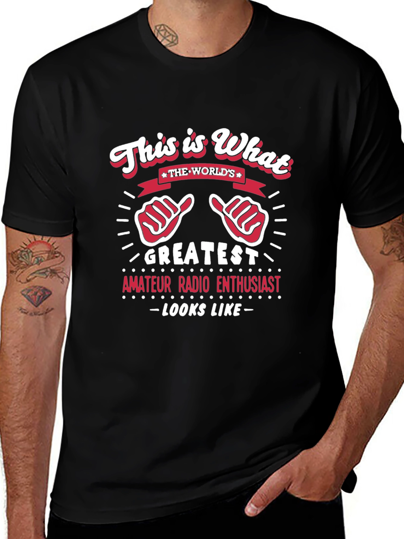 Greatest Amateur Radio Enthusiast Black T-Shirt