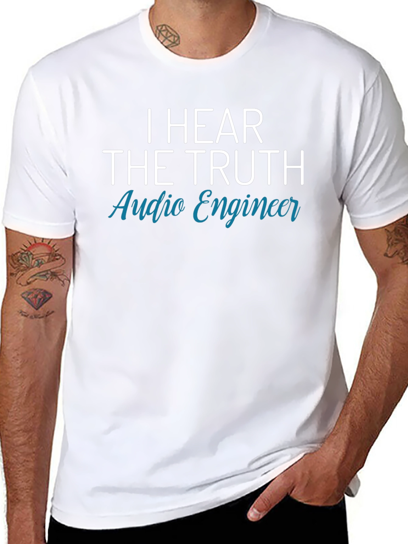 I Hear The Truth Audio Engineer Black T-Shirt