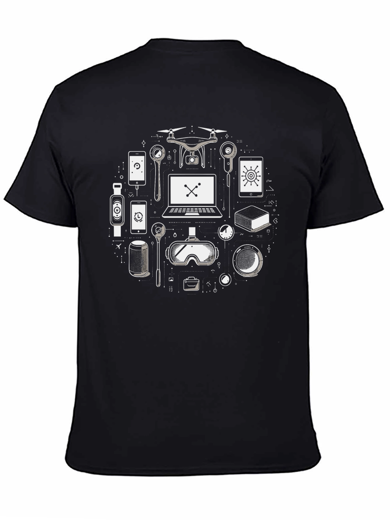 Tech Gadget T-Shirt - Modern Tech Lover Tee