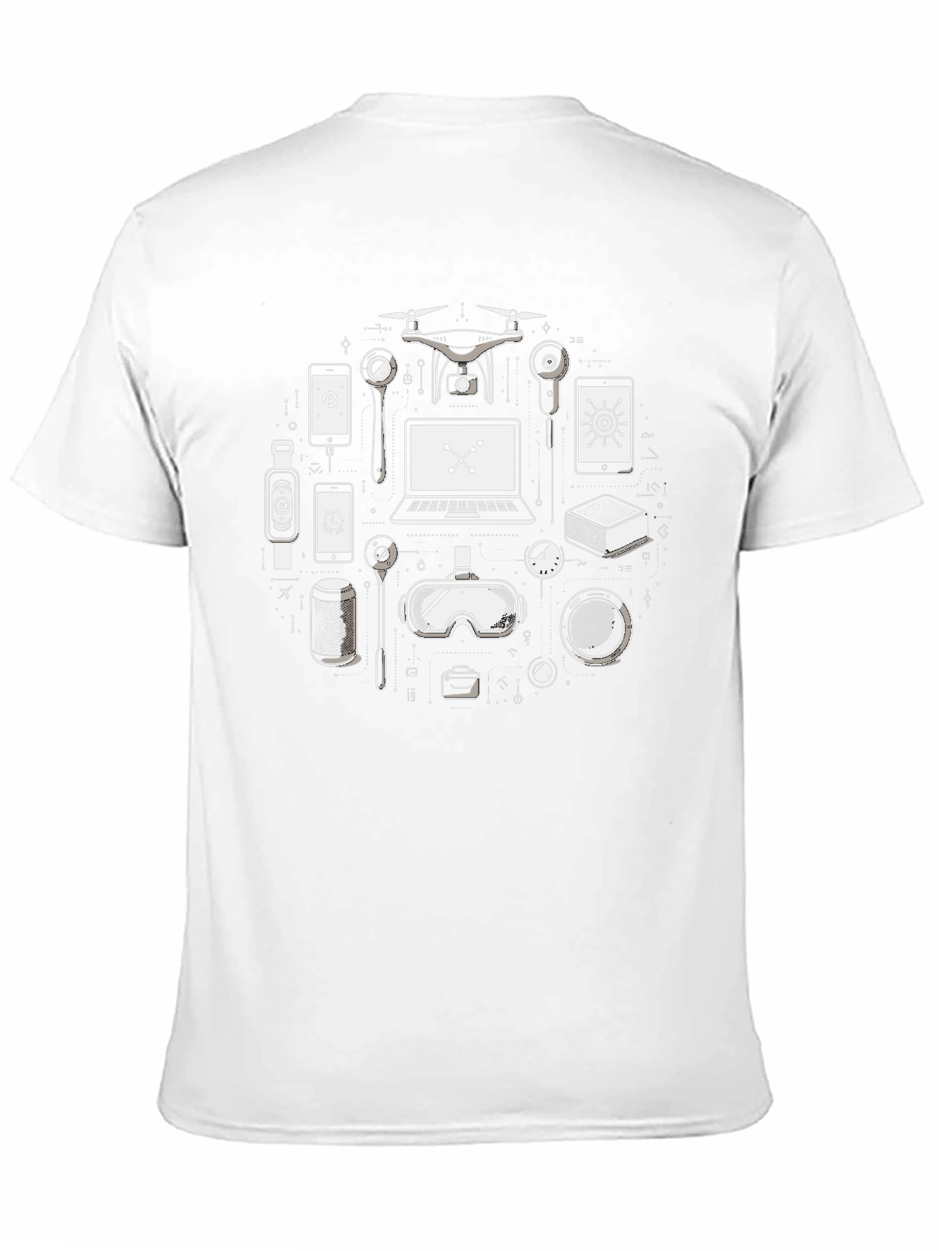 Tech Gadget T-Shirt - Modern Tech Lover Tee
