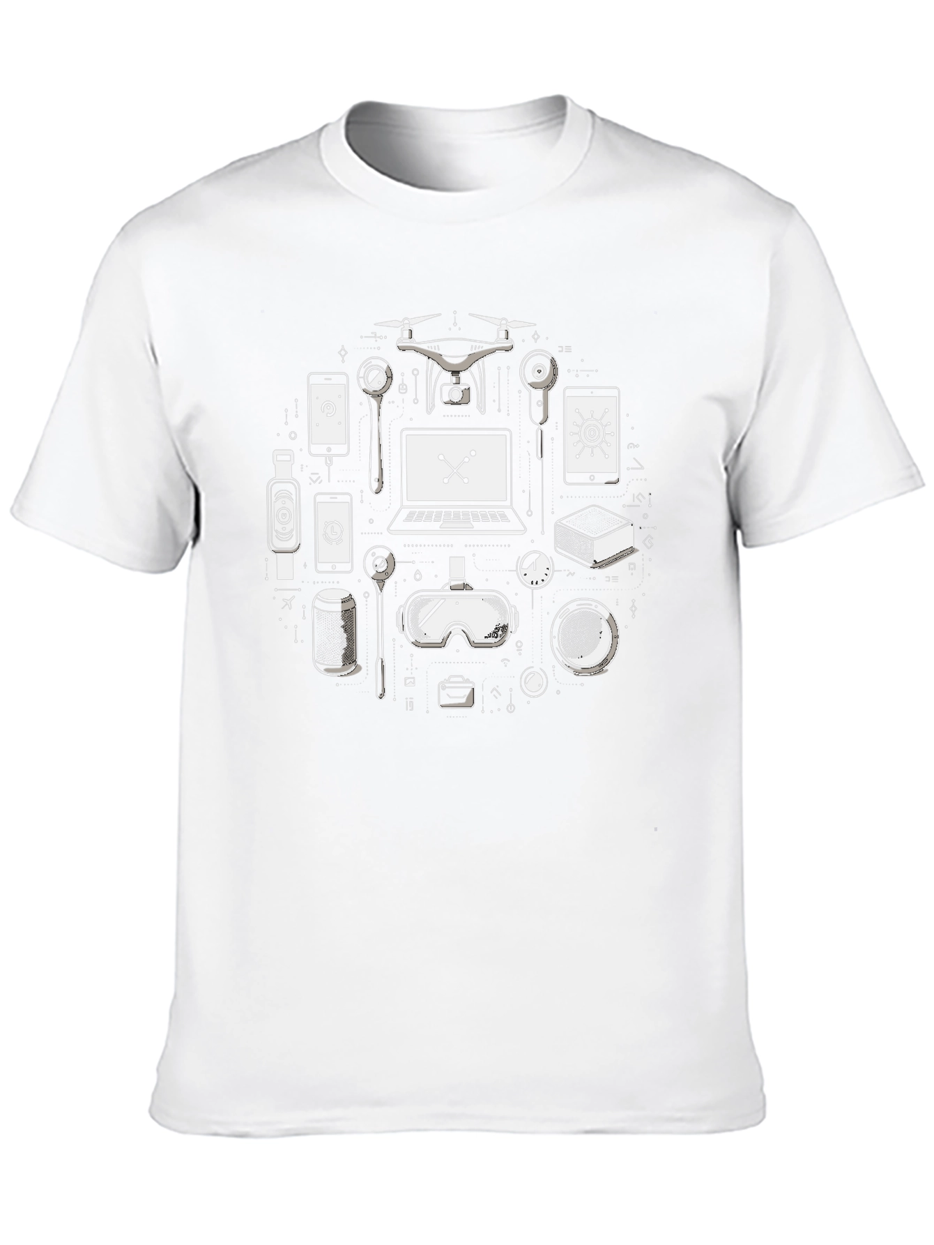 Tech Gadget T-Shirt - Modern Tech Lover Tee
