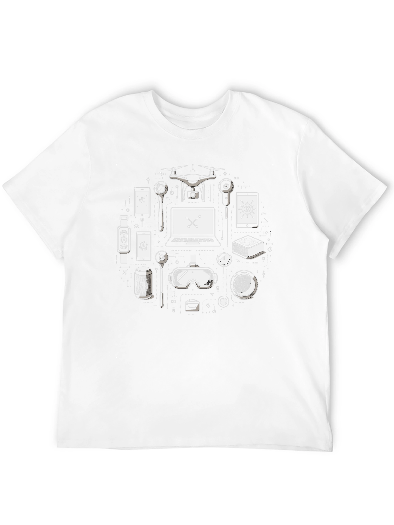 Tech Gadget T-Shirt - Modern Tech Lover Tee