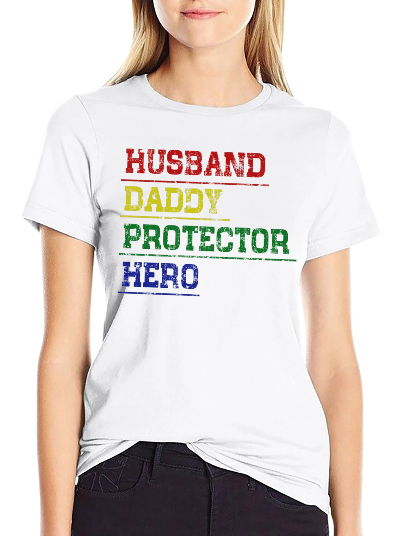Husband Daddy Protector Hero T-Shirt