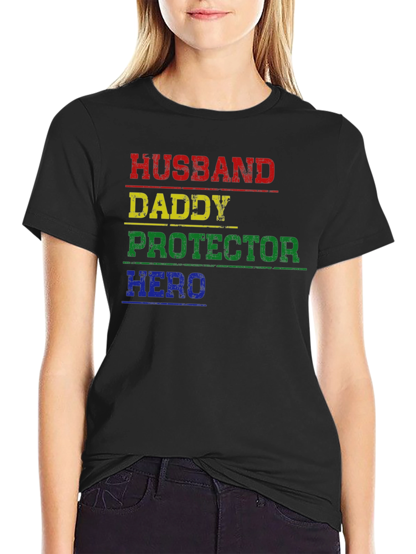 Husband Daddy Protector Hero T-Shirt