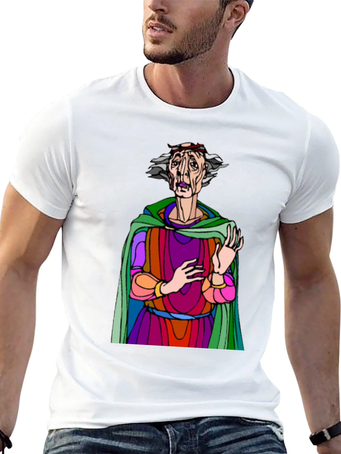 Unique Graphic T-Shirt with Artistic Character Design