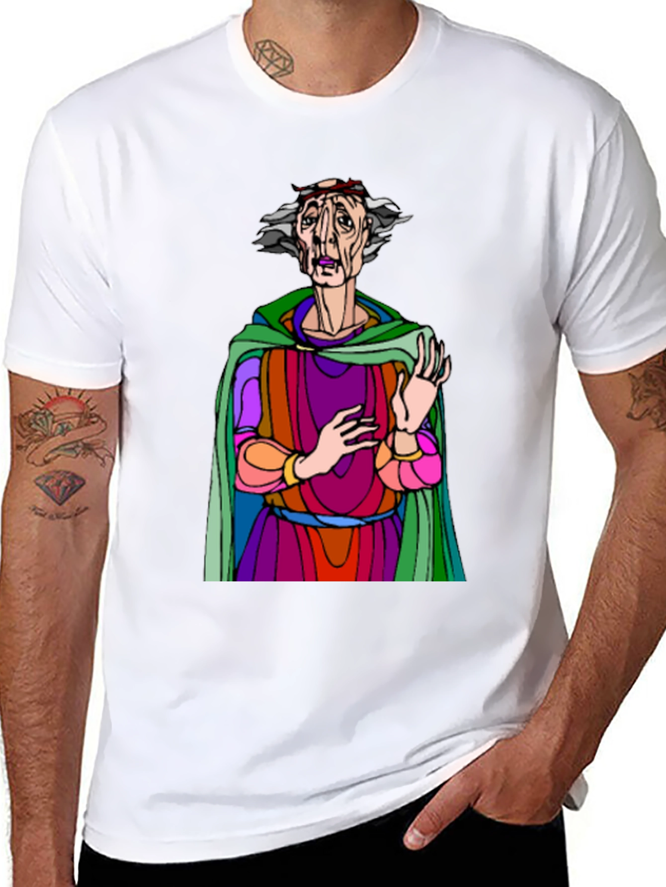 Unique Graphic T-Shirt with Artistic Character Design